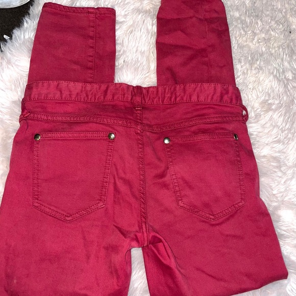 Free people skinny leg jeans in red - Picture 8 of 11